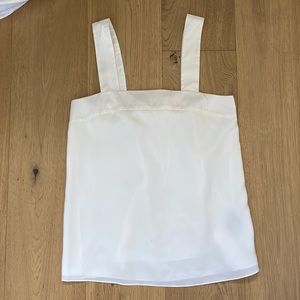 Tibi Alexa Silk tank white